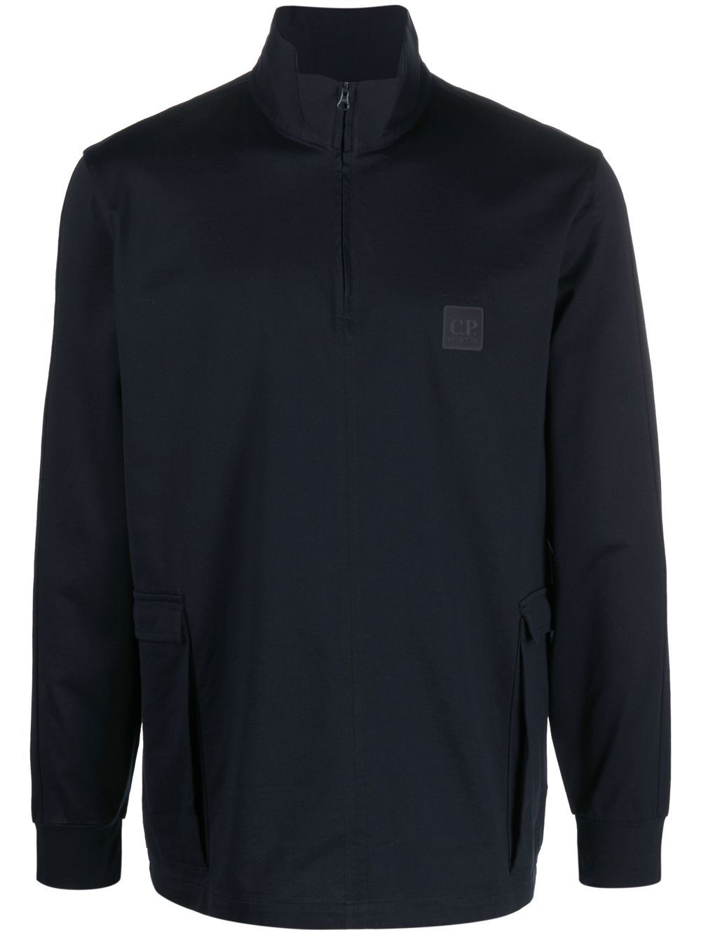 C.P. Company Pullover mit Logo-Patch - Blau von C.P. Company