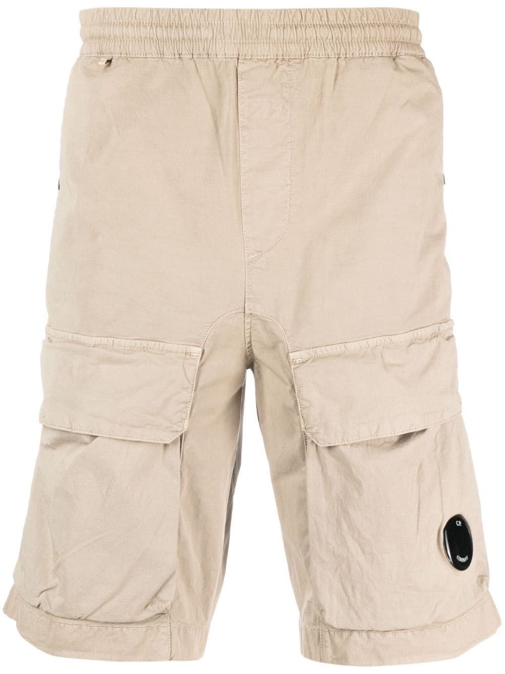 C.P. Company Cargo-Shorts mit Logo-Patch - Nude von C.P. Company