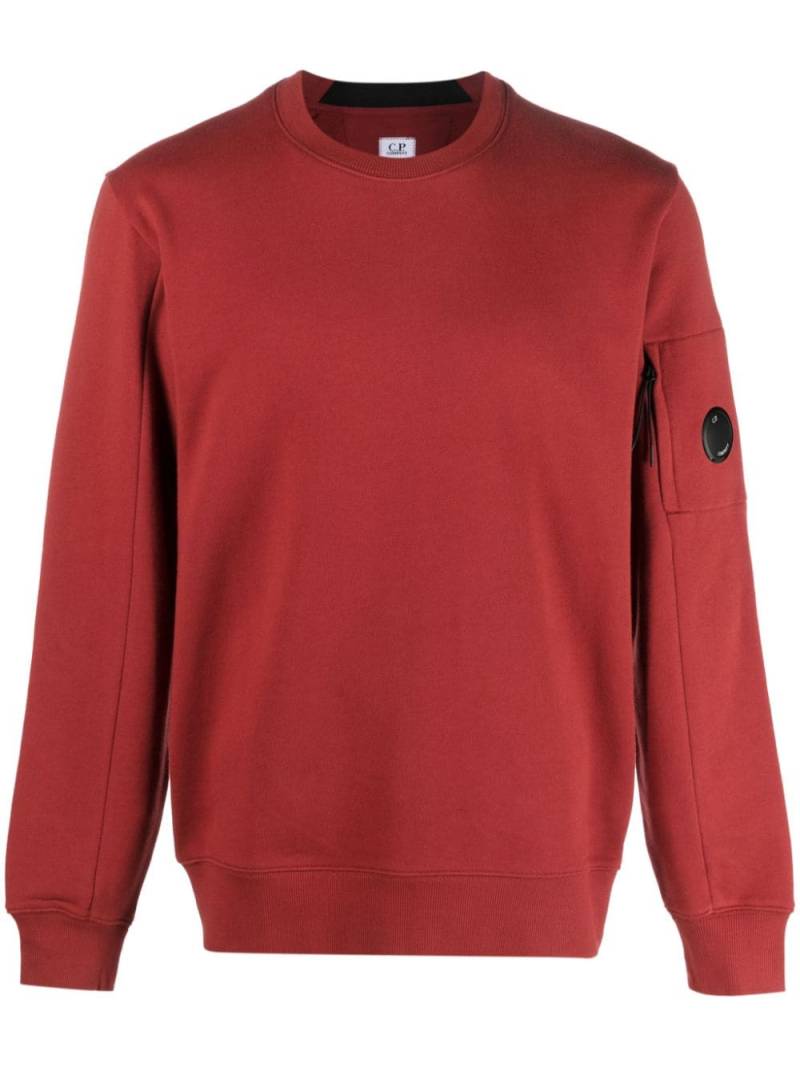 C.P. Company Sweatshirt mit Logo-Patch - Rot von C.P. Company