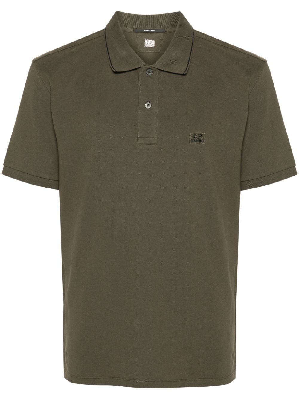 C.P. Company Poloshirt mit Logo-Patch - Grün von C.P. Company