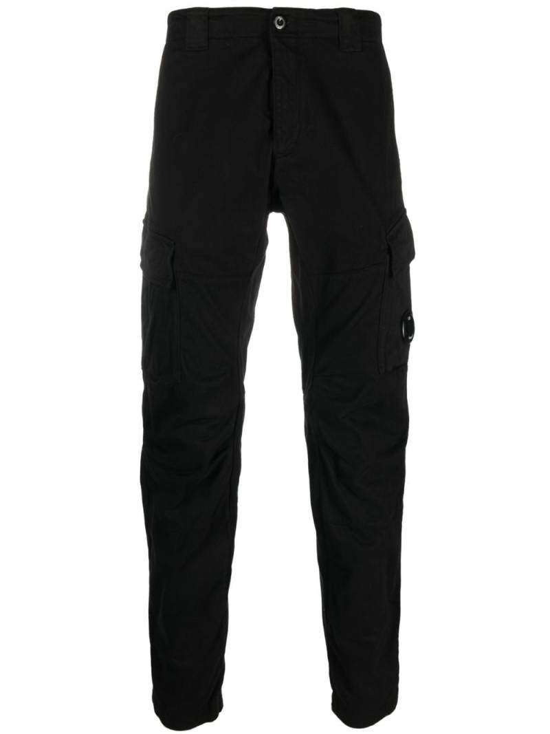 C.P. Company Tapered-Hose mit Logo-Schild - Schwarz von C.P. Company