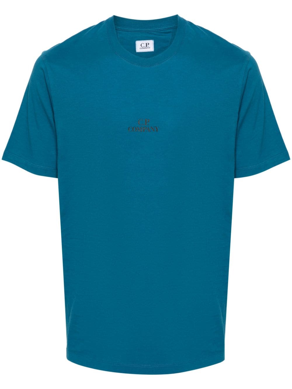 C.P. Company logo-print cotton T-shirt - Blau von C.P. Company