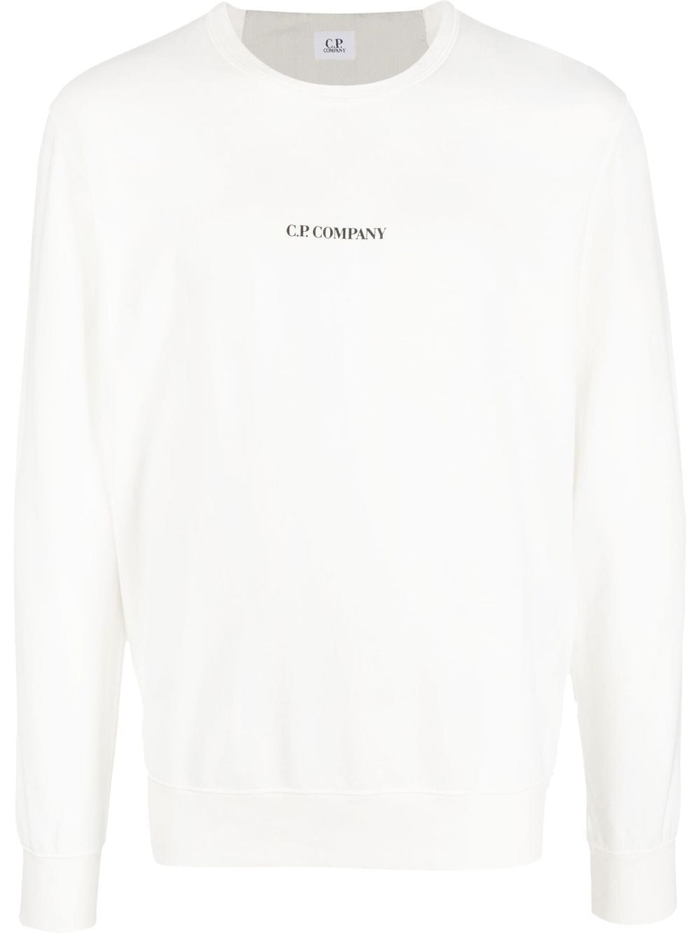 C.P. Company Sweatshirt mit Logo-Print - Weiß von C.P. Company