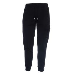 C.p. Company Schwarze Cargo Sweatpants Aus Diagonaler Baumwollfleece von C.P. Company