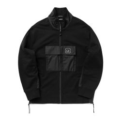 C.p. Company Schwarzes Offenes Sweatshirt Für Herren von C.P. Company