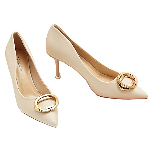 C.Paravano Pumps Damen I Damen Schuhe I Pumps Damen Weiss I Damen Schuhe Elegant Pumps I Damen Pumps I Damen Pumps Leder I Pumps Schwarz I Pumps Weiss I Pumps Beige von C.Paravano