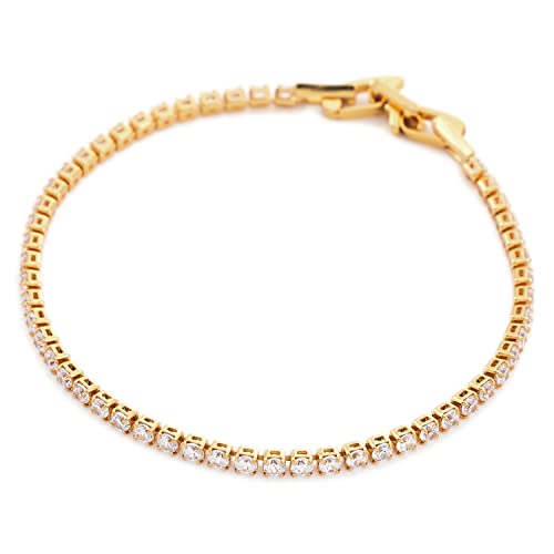 C.Paravano Charm Armband Damen Gold 17.8cm | Armbänder Damen mit Kristall | Armkette Damen Gold Geschenk für Frauen Freundin mama von C.Paravano