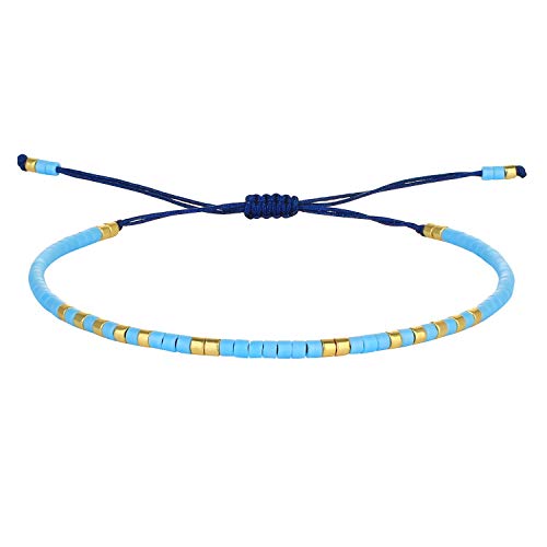 C·QUAN CHI Damen Freundschaftsarmband Leopard Miyuki Perlen Armband Stapel Verstellbares Armband Armreif Schmuck 20J von C·QUAN CHI