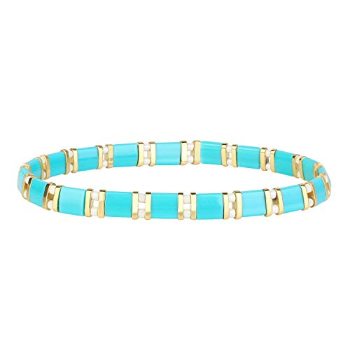 C·QUAN CHI Frauen Stretch Freundschaft Tila Perlen Armbänder Manschette Mode Armbänder 10D C·QUAN CHI Frauen Stretch Freundschaft Tila Perlen Armbänder Manschette Mode Armbänder 10D von C·QUAN CHI