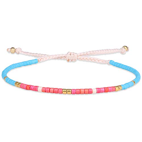 C·QUAN CHI Neues Süßes Kettens Trang Armband Hand Gefertigte Miyuki Perlen Verstellbarer Stapel Damen Armbänder 055 von C·QUAN CHI