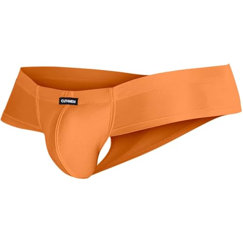 Cut4Men Unterwäsche Spandex Hybrid Cheeky Brief 1er Pack, Kupferfeder, L von C4M CUT FOR MEN