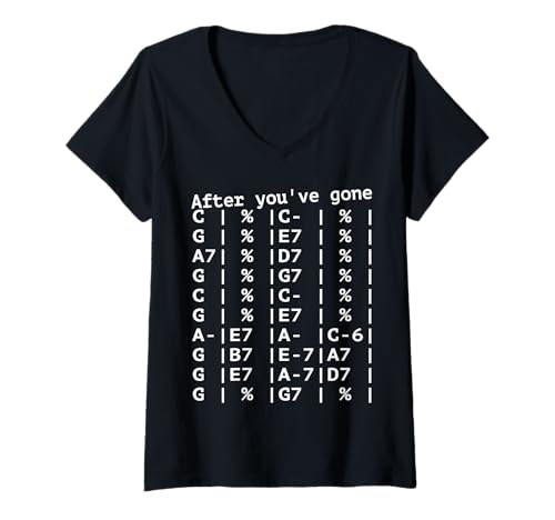 Damen Nachdem du gegangen bist T-Shirt mit V-Ausschnitt Damen Nachdem du gegangen bist T-Shirt mit V-Ausschnitt von C7b5