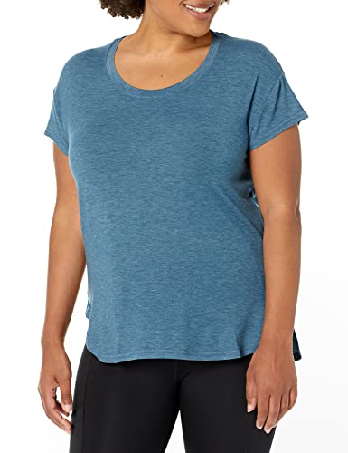 C9 Champion Damen Active T-Shirt, Jetson Blue Heather, Groß von C9 Champion