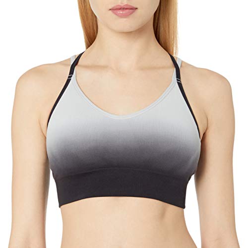 C9 Champion Damen C9 Women's Seamless Dip Dye Cami Bra Sport-BH, Silberstein/Ebenholz, Large von C9 Champion