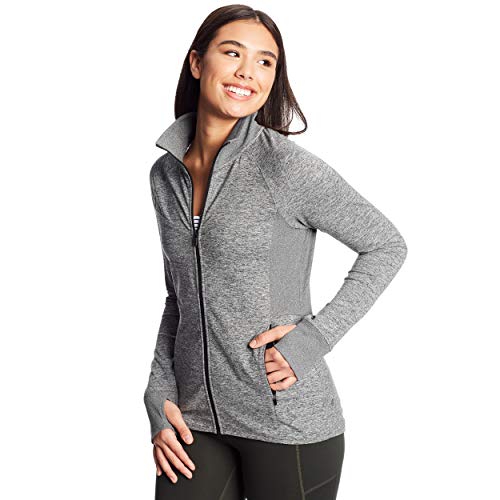 C9 Champion Damen Full Zip Cardio Jacket Shell-Jacke, Ebenholz Heather, Medium C9 Champion Damen Full Zip Cardio Jacket Shell-Jacke, Ebenholz Heather, Medium von C9 Champion
