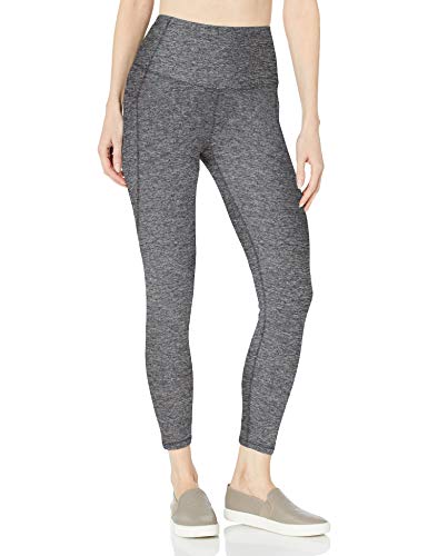 C9 Champion Damen High Waist Cropped Leggings, Ebenholz Heather, Mittel von C9 Champion