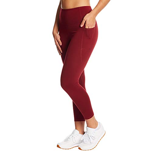 C9 Champion Damen High Waist Cropped Leggings, Glühbeere, Groß von C9 Champion