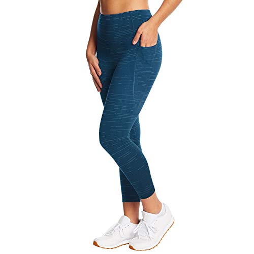 C9 Champion Damen High Waist Cropped Leggings, Jetson Blue/Aqua Tonic, XX-Large von C9 Champion