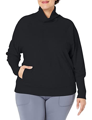 C9 Champion Damen Langarm French Terry Top, ebenholz, X-Groß von C9 Champion