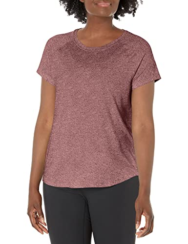 C9 Champion Damen Soft Tech T-Shirt, Dark Berry Purple Heather, Mittel von C9 Champion