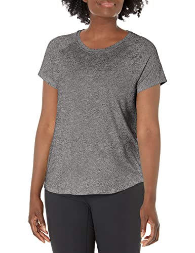 C9 Champion Damen Soft Tech T-Shirt, Ebenholz Heather, X-Klein von C9 Champion