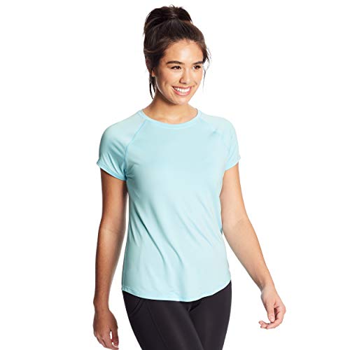 C9 Champion Damen Soft Tech T-Shirt, Iced Blue, Mittel von C9 Champion