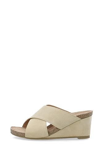 CA'SHOTT A/S Damen CASALBERTA 61201204 Slide Suede Schiebe-Sandalen, Beige, 37 EU von CA'SHOTT A/S