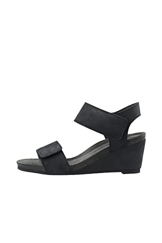 CA'SHOTT A/S Damen CASALBERTA Velcro Nubuck Heeled Sandal, Black, 38 EU von CA'SHOTT A/S