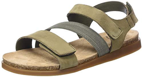 CA'SHOTT A/S Damen CASALICE Velcro Elastic Nubuck Flat Sandal, Olive, 40 EU von CA'SHOTT A/S