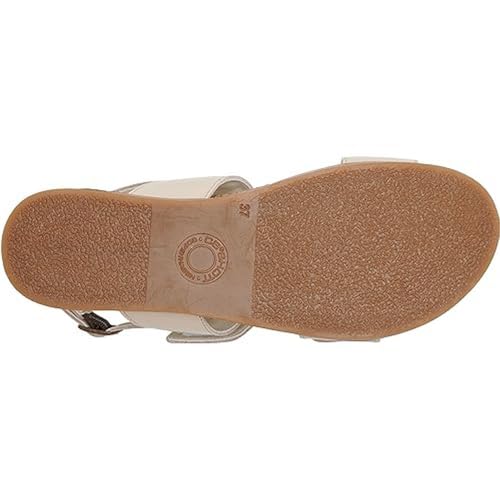 CA'SHOTT A/S Damen CASALICE Velcro Leather Flat Sandal, Cream, 40 EU von CA'SHOTT A/S