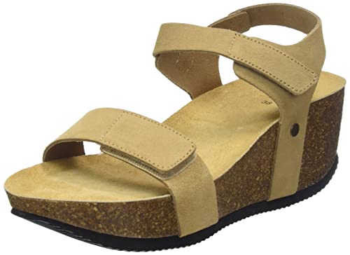 CA'SHOTT A/S Damen CASANNI Velcro Suede Heeled Sandal, Latte, 39 EU von CA'SHOTT A/S