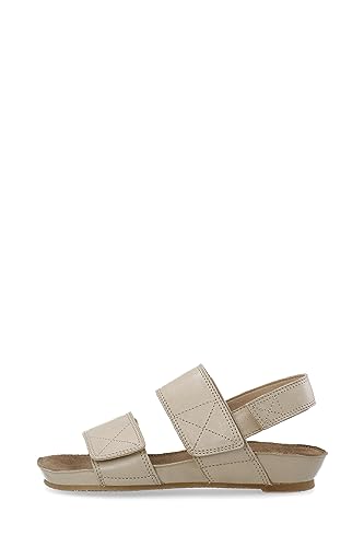 CA'SHOTT A/S Damen CASAVA 61200267 Velcro Leather Flache Sandale, Taupe, 41 EU von CA'SHOTT A/S