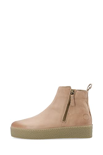 CA'SHOTT A/S Damen CASCAMILLA Double Zip Oily Nubuck Ankle Boot, Beige, 36 EU von CA'SHOTT A/S