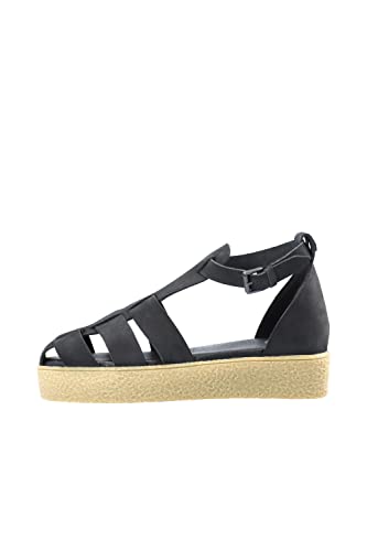 CA'SHOTT A/S Damen CASCAMILLA Fisherman Nubuck Sandal, Black, 37 EU von CA'SHOTT A/S