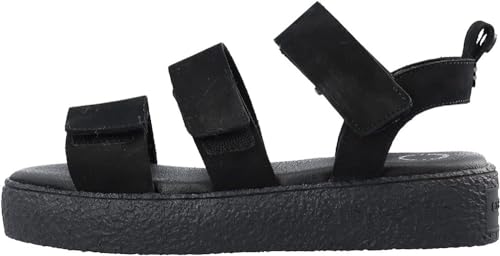 CA'SHOTT A/S Damen CASCAMILLA Velcro Nubuck Sandal, Black, 38 EU von CA'SHOTT A/S