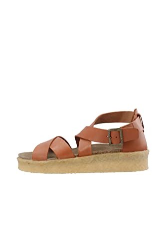 CA'SHOTT A/S Damen CASDAGMAR Cross Closed Heel Vegetable Tanned Leather Sandal, Cognac, 39 EU von CA'SHOTT A/S