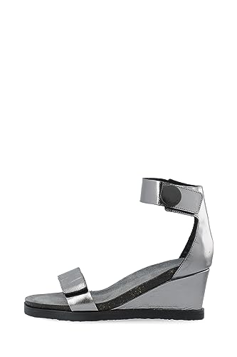 CA'SHOTT A/S Damen CASDITTE 61201213 High Cut Sandal Leather Keilsandale, Grey Metallic, 38 EU von CA'SHOTT A/S