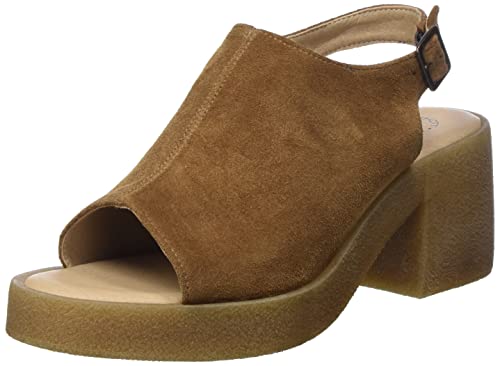 CA'SHOTT Damen CASEMILY Slingback Suede Heeled Sandal, Toffee, 39 EU von CA'SHOTT