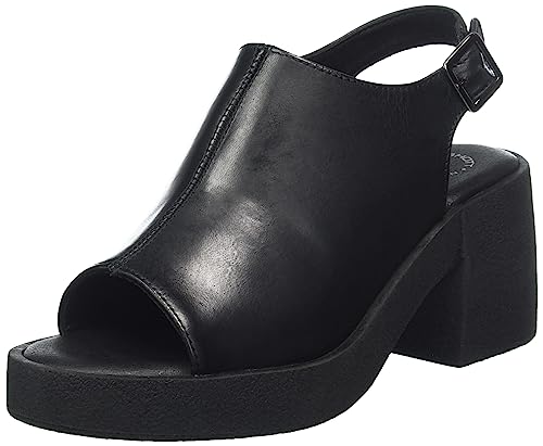 CA'SHOTT A/S Damen CASEMILY Slingback Vegetable Tanned Leather Heeled Sandal, Black, 36 EU von CA'SHOTT A/S