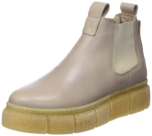 CA'SHOTT Damen CASFLORA Chelsea Low Cut Smooth Leather Ankle Boot, Taupe, 38 EU von Ca'Shott