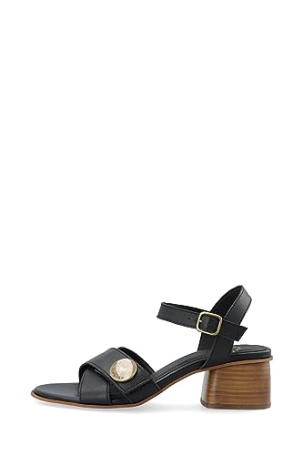 CA'SHOTT A/S Damen CASSTINA 61201251 Cross Leather Sandale mit Absatz, Black, 41 EU von CA'SHOTT A/S