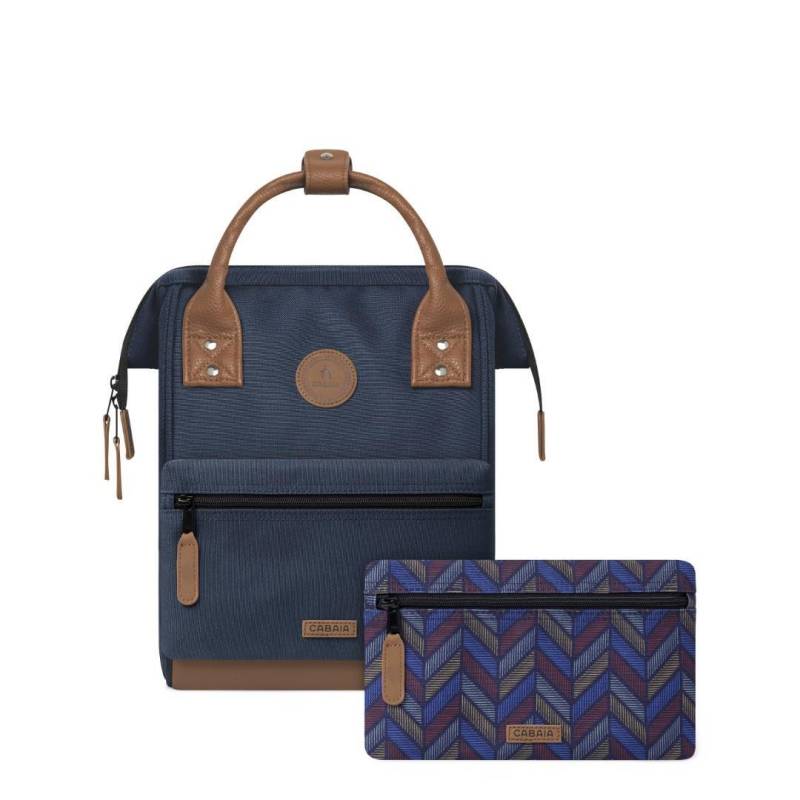 CABAIA - CHICAGO NAVY x BROWN VEGAN LEATHER von CABAIA