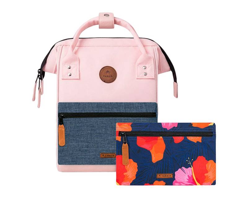 CABAIA Rucksack Adventurer Small Hanoi (Set, 3-tlg., inkl. 2 auswechselbaren Vordertaschen), Tagesrucksack mit austauschbaren Vordertaschen von CABAIA