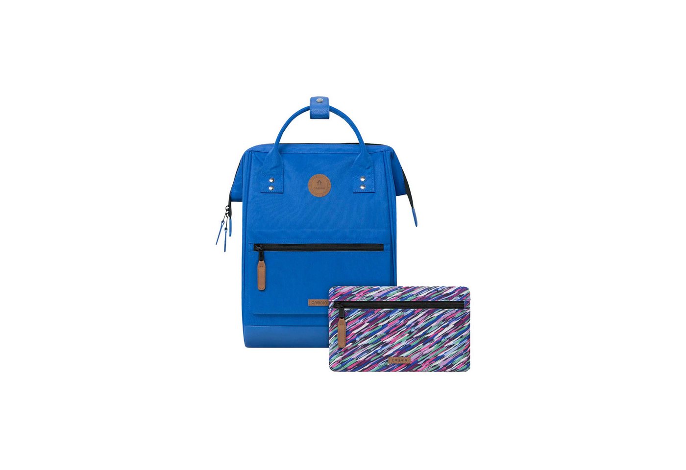 CABAIA Rucksack Medea (Set, 3-tlg., inkl. 2 auswechselbaren Vordertaschen), Tagesrucksack mit austauschbaren Vordertaschen von CABAIA