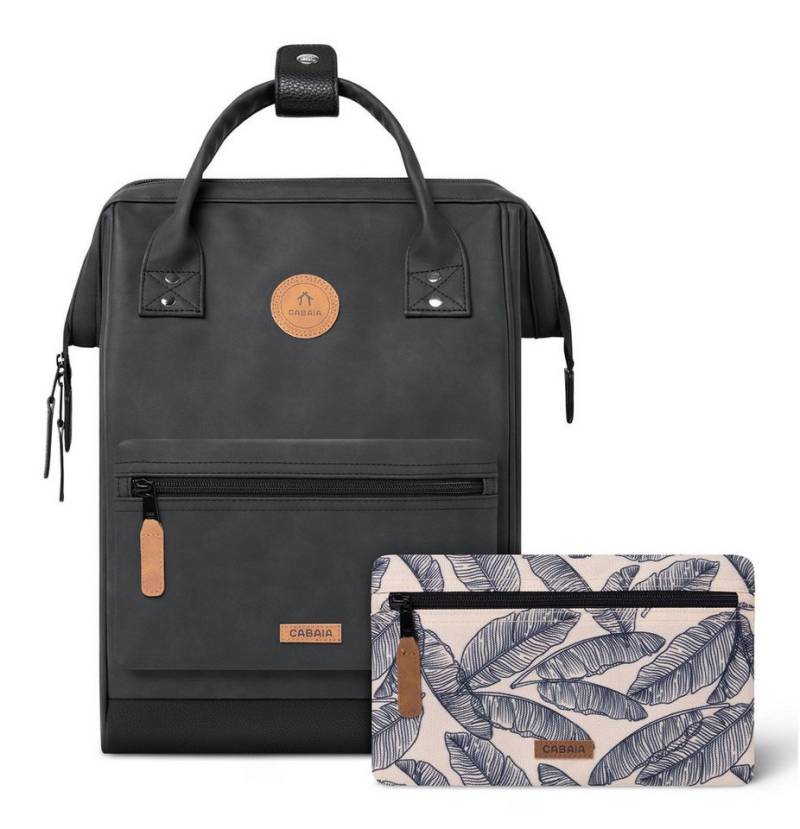CABAIA Rucksack Vegan Nubuck Backpack (Set, 3-tlg) von CABAIA