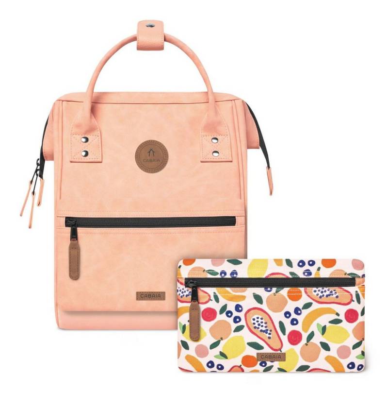 CABAIA Rucksack Vegan Nubuck Backpack (Set, 3-tlg) von CABAIA