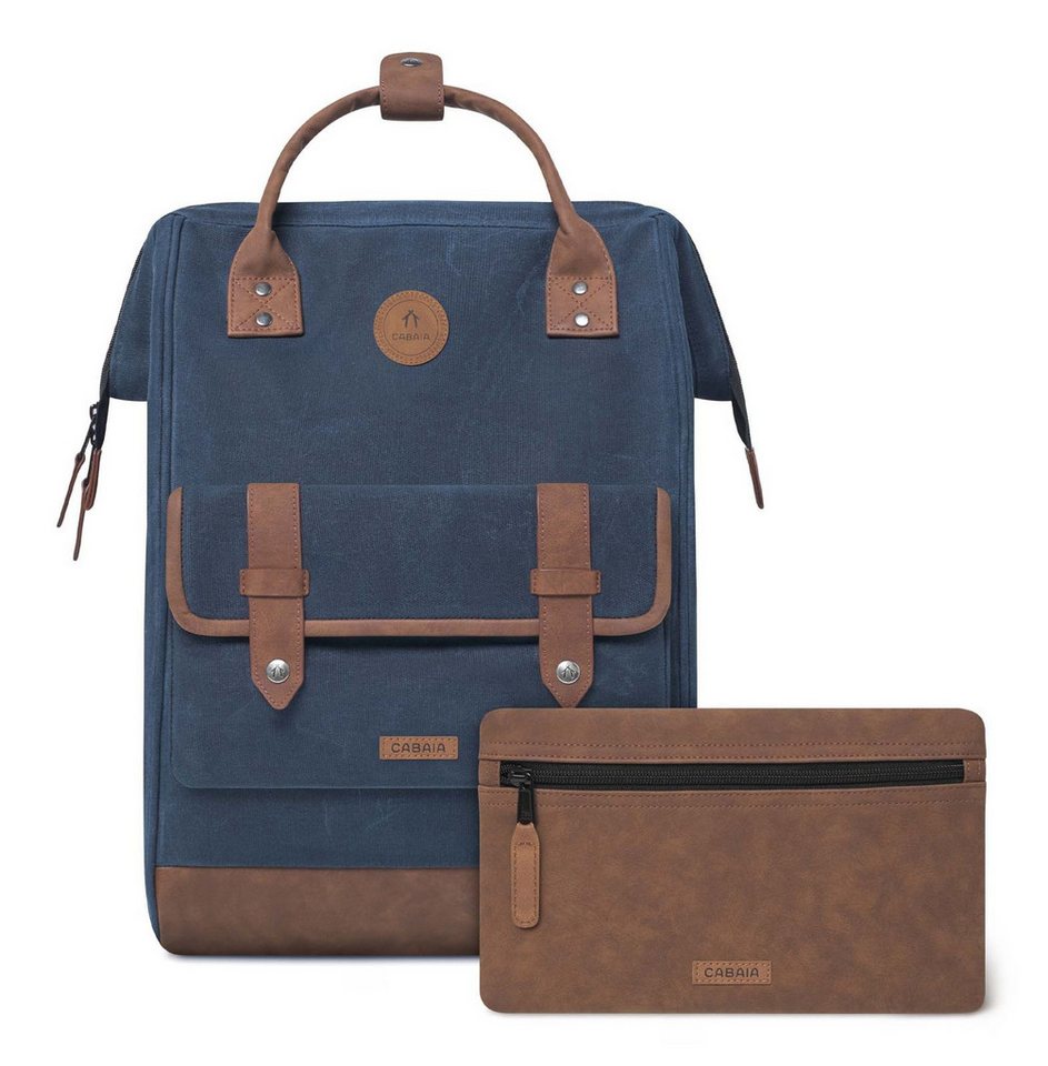 CABAIA Rucksack Waxed Cotton Backpack (Set, 3-tlg) von CABAIA