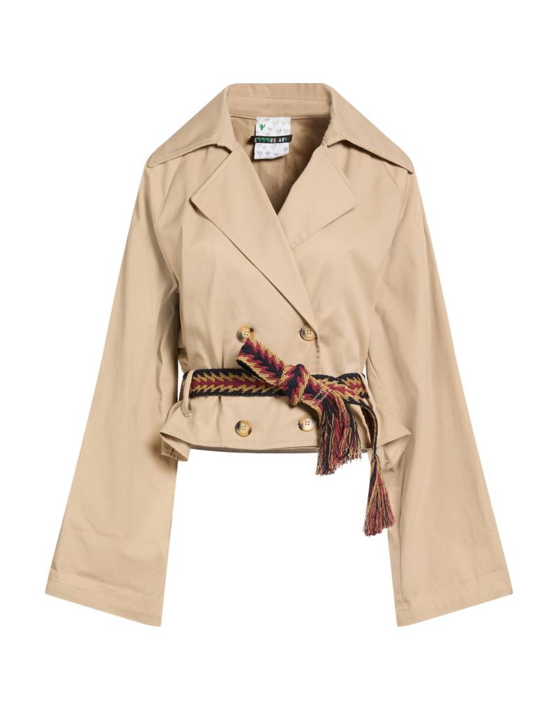 CACTUS ART Jacke, Mantel & Trenchcoat Damen Beige von CACTUS ART