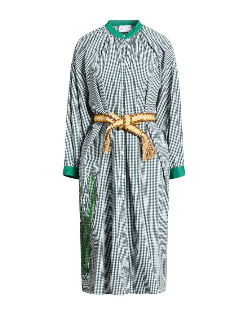 CACTUS ART Midi-kleid Damen Dunkelgrün von CACTUS ART