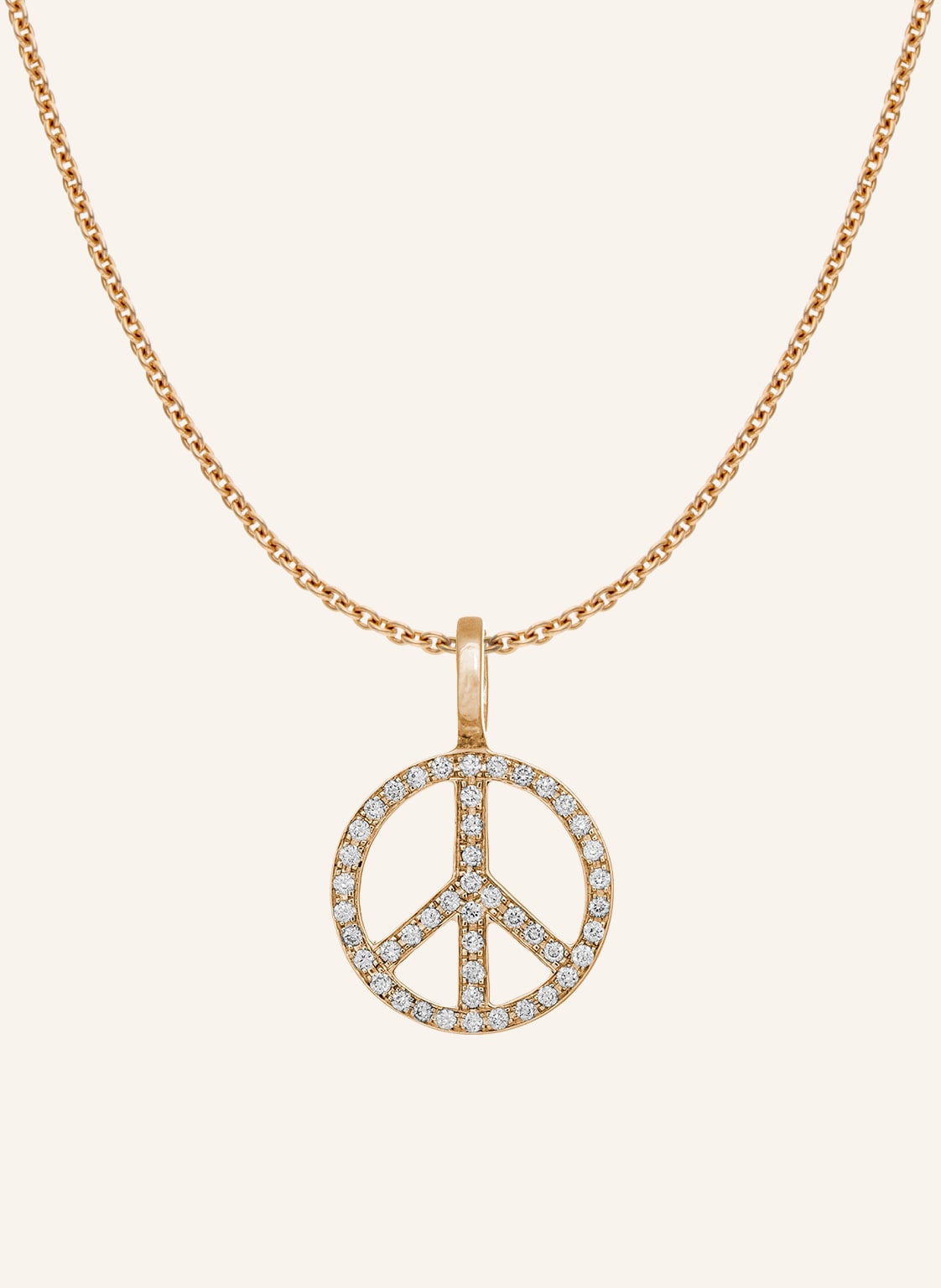 Cada Kette Mini Mini Peace rosegold von CADA